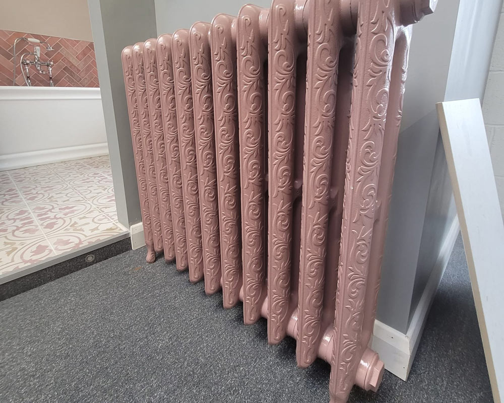 Yellow Electric Cast Iron Radiator